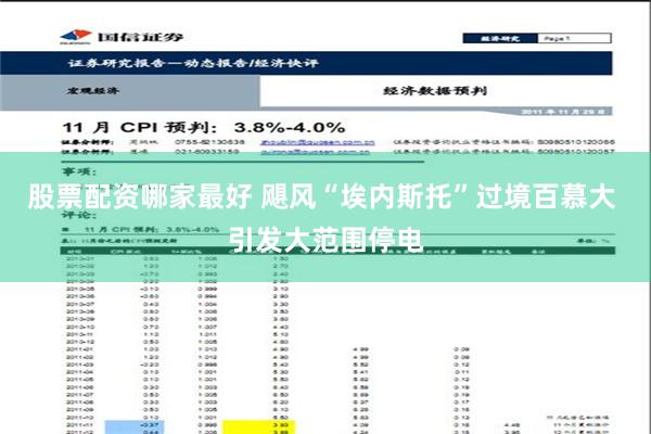 股票配资哪家最好 飓风“埃内斯托”过境百慕大 引发大范围停电