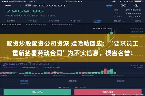 配资炒股配资公司资深 娃哈哈回应：“要求员工重新签署劳动合同”为不实信息，损害名誉！