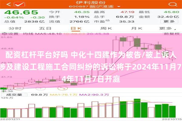 配资杠杆平台好吗 中化十四建作为被告/被上诉人的2起涉及建设工程施工合同纠纷的诉讼将于2024年11月7日开庭