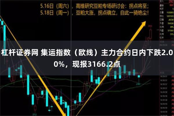 杠杆证券网 集运指数（欧线）主力合约日内下跌2.00%，现报3166.2点