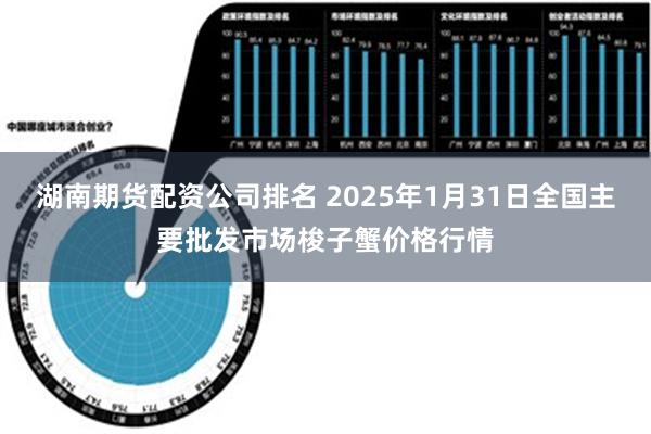 湖南期货配资公司排名 2025年1月31日全国主要批发市场梭子蟹价格行情