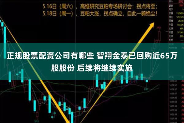 正规股票配资公司有哪些 智翔金泰已回购近65万股股份 后续将继续实施