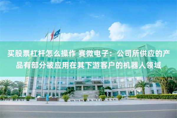 买股票杠杆怎么操作 赛微电子：公司所供应的产品有部分被应用在其下游客户的机器人领域